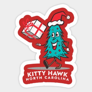 Kitty Hawk, NC Vacationing Christmas Tree Sticker